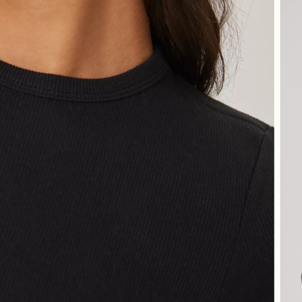 Anthropologie The Blair Stretch Cotton Short-Sleeve Baby Tee by Maeve - Picture 3 of 6